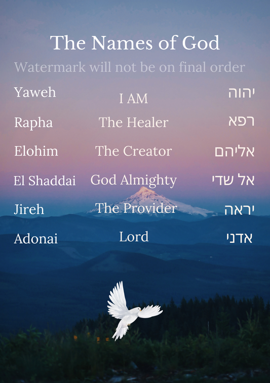 The Names of God (Digital Poster- You Print)